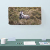 美しい灰色の馬 横断幕 (トレードショー)