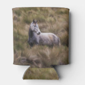 美しい灰色の馬 缶クーラー (裏面)