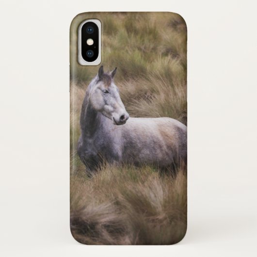 美しい灰色の馬 Case-Mate iPhoneケース (裏面)