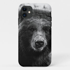 美しい灰色グマの写真 iPhone 11 ケース