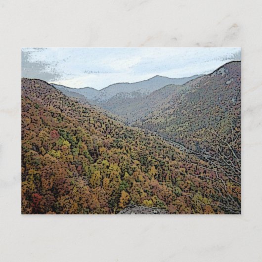 美しい煙突のロックポストカード ポストカード (正面)