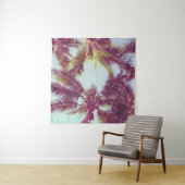 美しい熱帯のパームのまわりにの木ビーチ海 タペストリー (インサイチュ(横))