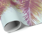 美しい熱帯のパームのまわりにの木ビーチ海 ラッピングペーパー (ロールコーナー)