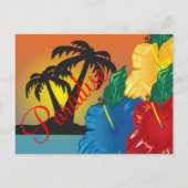 美しい熱帯の楽園へようこそ ポストカード (正面)