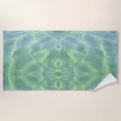 美しい熱帯アクアマリン水 ビーチタオル (正面)