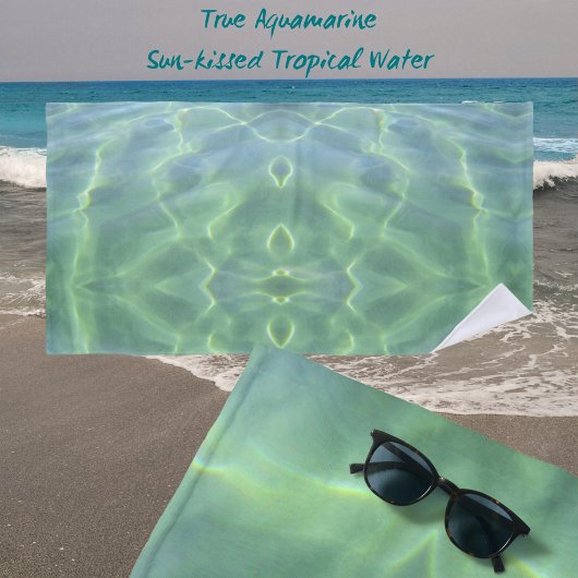 美しい熱帯アクアマリン水 ビーチタオル