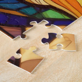 美しい熱帯ステンドグラスアートパズル ジグソーパズル (側面)