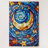 美しい熱帯ステンドグラスアートパズル ジグソーパズル (縦)