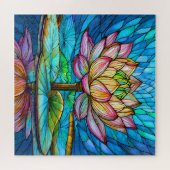 美しい熱帯ステンドグラスアートパズル ジグソーパズル (横)