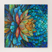 美しい熱帯ステンドグラスアートパズル ジグソーパズル (横)