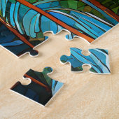 美しい熱帯ステンドグラスアートパズル ジグソーパズル (側面)