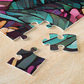 美しい熱帯ステンドグラスアートパズル ジグソーパズル (側面)