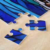 美しい熱帯ステンドグラスアートパズル ジグソーパズル (側面)