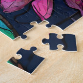 美しい熱帯ステンドグラスアートパズル ジグソーパズル (側面)