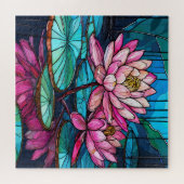 美しい熱帯ステンドグラスアートパズル ジグソーパズル (横)