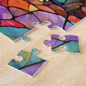 美しい熱帯ステンドグラスアートパズル ジグソーパズル (側面)