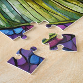 美しい熱帯ステンドグラスアートパズル ジグソーパズル (側面)