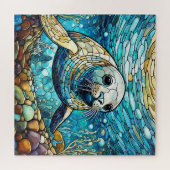 美しい熱帯ステンドグラスアートパズル ジグソーパズル (横)