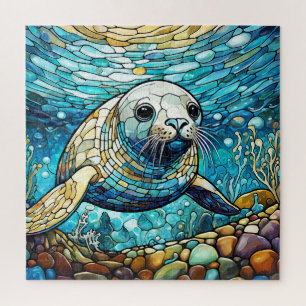 美しい熱帯ステンドグラスアートパズル ジグソーパズル