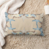 美しい熱帯テーマのビーチの貝 ランバークッション (ブランケット)