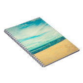 美しい熱帯ビーチと海の風景旅行 ノートブック (右側)