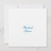 美しい熱帯ビーチ結婚式の招待2 招待状 (裏面)