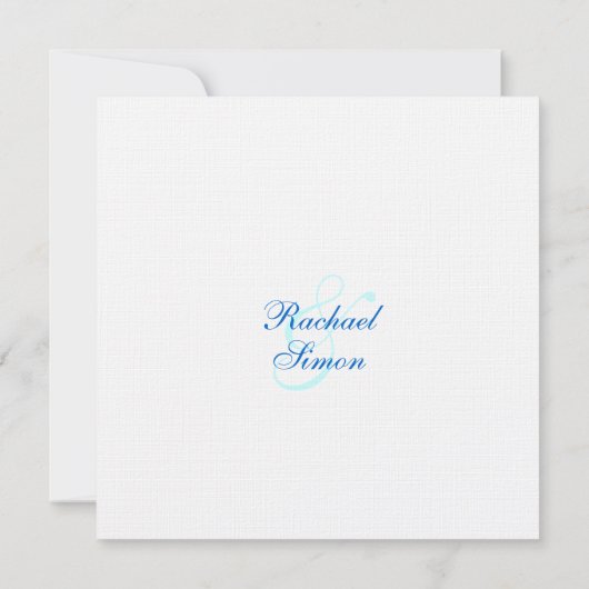 美しい熱帯ビーチ結婚式の招待2 招待状 (裏面)