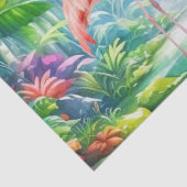 美しい熱帯ピンクのフラミンゴスデクページ 薄葉紙 (詳細)