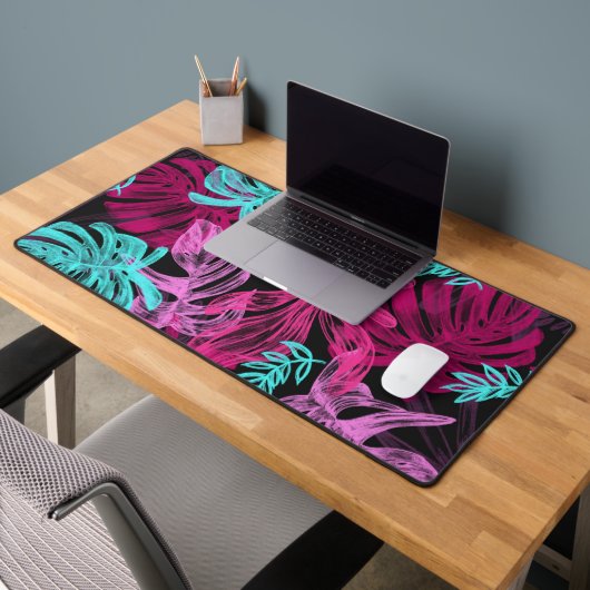 美しい熱帯フローラデザイン – デスクマット (オフィス2)