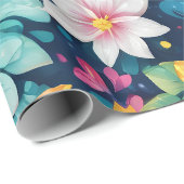 美しい熱帯フローラデザイン ラッピングペーパー (ロールコーナー)