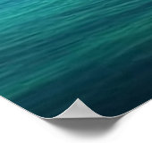 美しい熱帯南太平洋島の虹 ポスター (角)