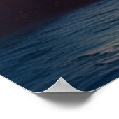 美しい熱帯島ビュー海ヤシの木 ポスター (角)