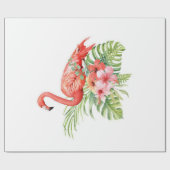 美しい熱帯性フラミンゴ|素晴らしギフト ラッピングペーパー (フラット)