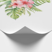 美しい熱帯性フラミンゴ|素晴らしギフト ラッピングペーパー (角)