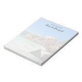 美しい熱帯海のロッキー海岸線 ノートパッド (回転)