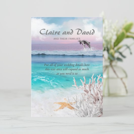 美しい熱帯海サンライズドルフィン 招待状 (スタンド正面)