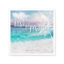 美しい熱帯海サンライズ紙ナプキンス