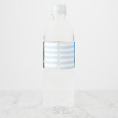 美しい熱帯海ロッキーコーストライン誕生日 ペットボトルラベル (裏面)