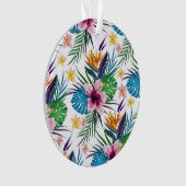 美しい熱帯絵を描フローラ水彩 オーナメント (正面)