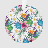 美しい熱帯絵を描フローラ水彩 オーナメント (正面)