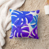 美しい熱帯葉の装飾用クッション クッション (ブランケット)