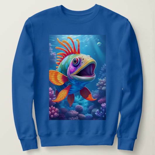美しい熱帯魚 スウェットシャツ (デザイン正面)