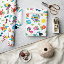 美しい熱帯鳥のパラダイスカラフルパターン