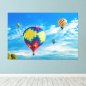 美しい熱気球 キャンバスプリント (インサイチュ (ウッドフロア))