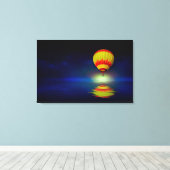 美しい熱気球 キャンバスプリント (インサイチュ (ウッドフロア))