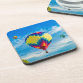 美しい熱気球 コースター (左側)