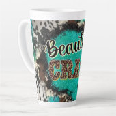 美しい熱狂する – 南西のモチーフ カフェラテマグ (左アングル)