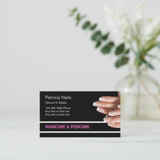 美しい爪、 ネイル名刺 名刺 (スタンド正面)