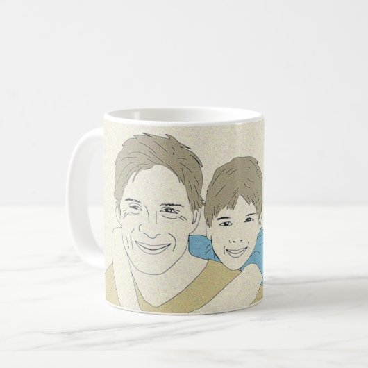 美しい父の日 コーヒーマグカップ (正面左)