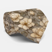 美しい父へのギフト クチナシの花 ネクタイ (ロール)